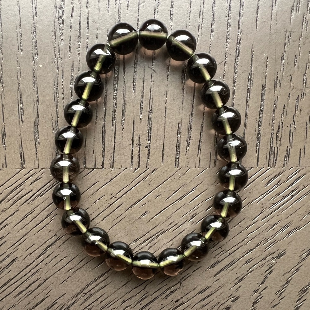 Tektite- Cintamani saffordite bracelet 8mm SIZE 6.5’ - Picture 3 of 6